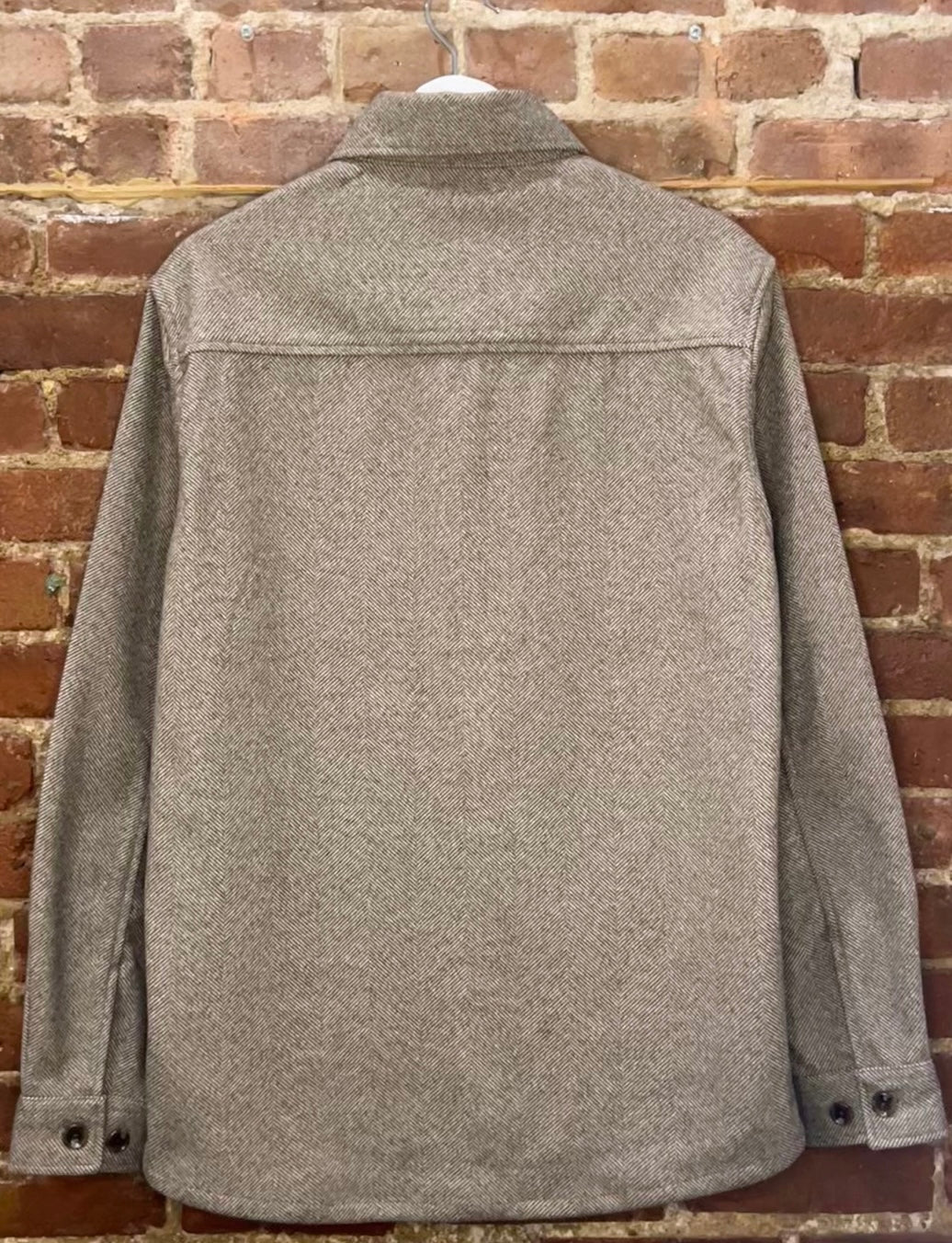 7Diamonds Light Brown Wool Blend Shacket