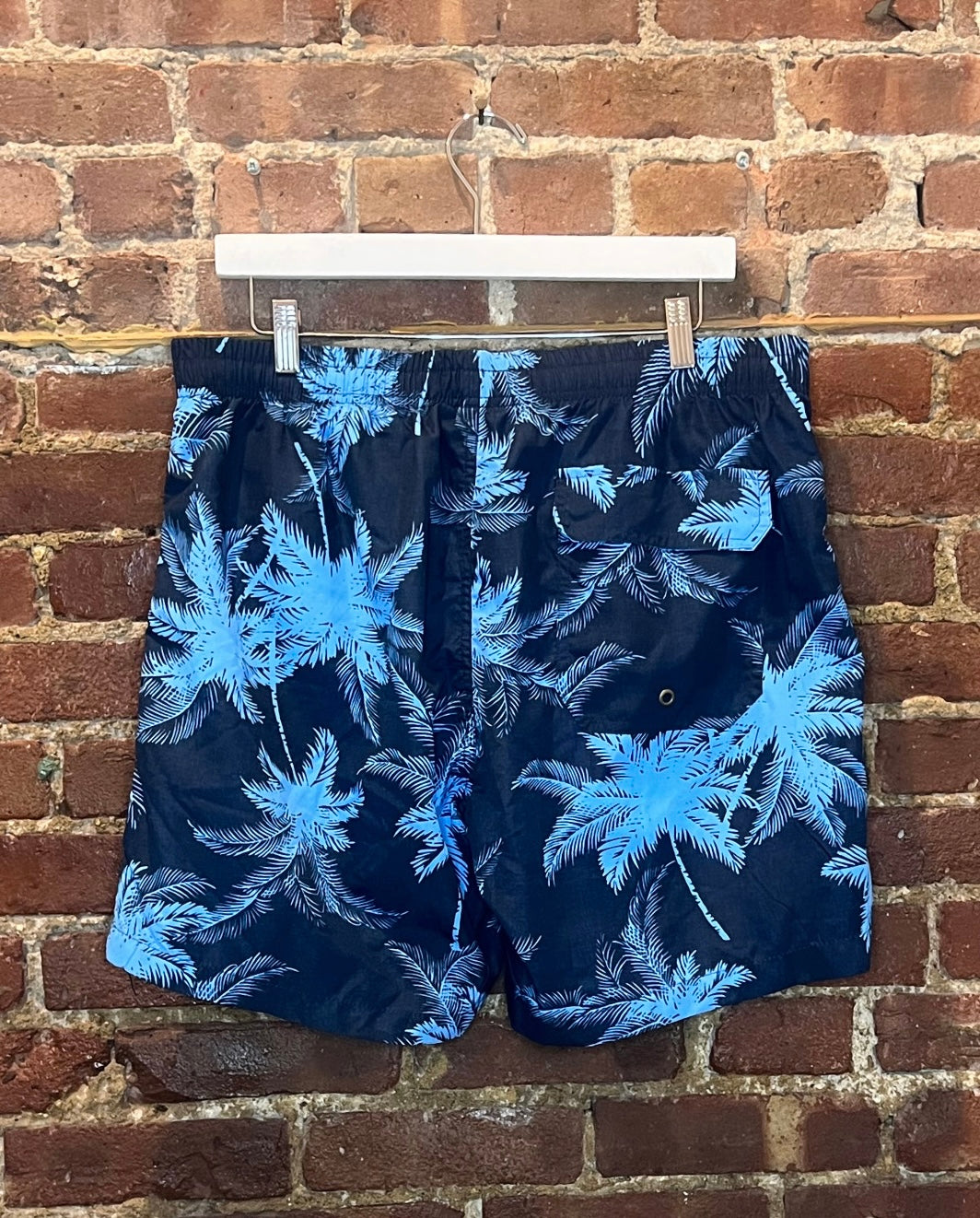 Oran Light Blue/Navy Hawaiian Swimtrunks