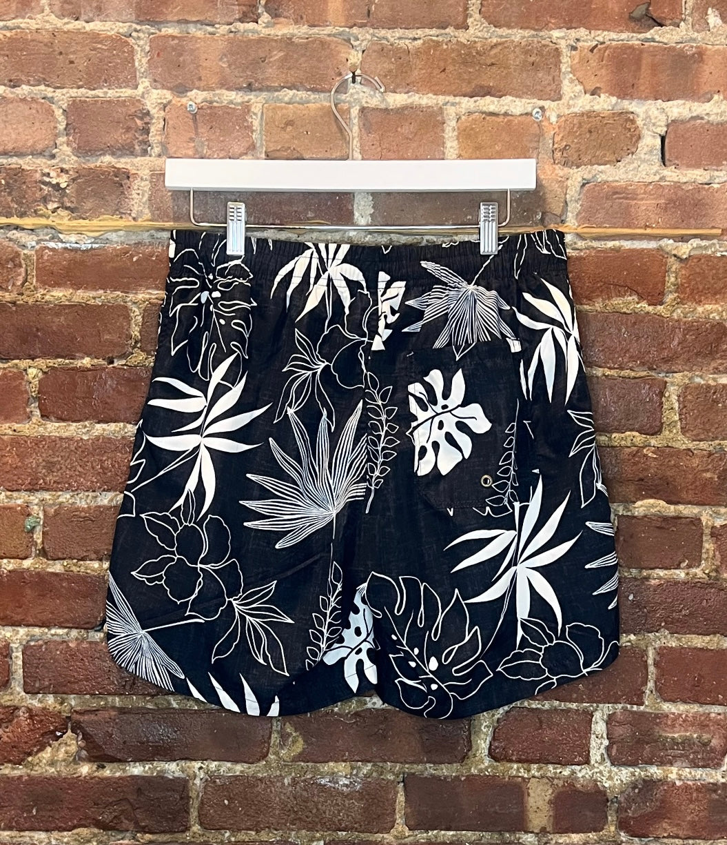 Oran Black&White Hawaiian Swimtrunks