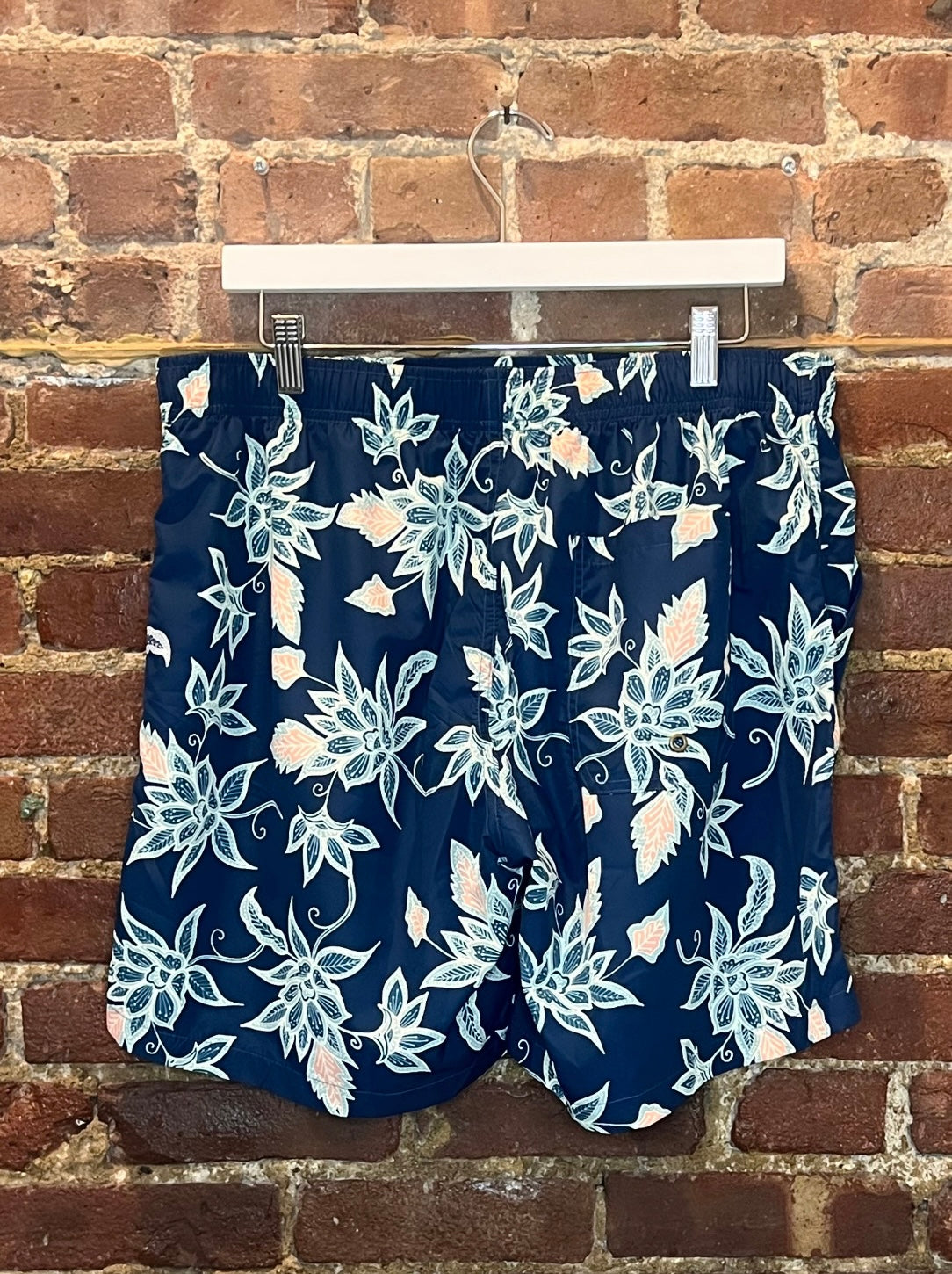 Oran Blue/Teal/Coral Floral Swimtrunks