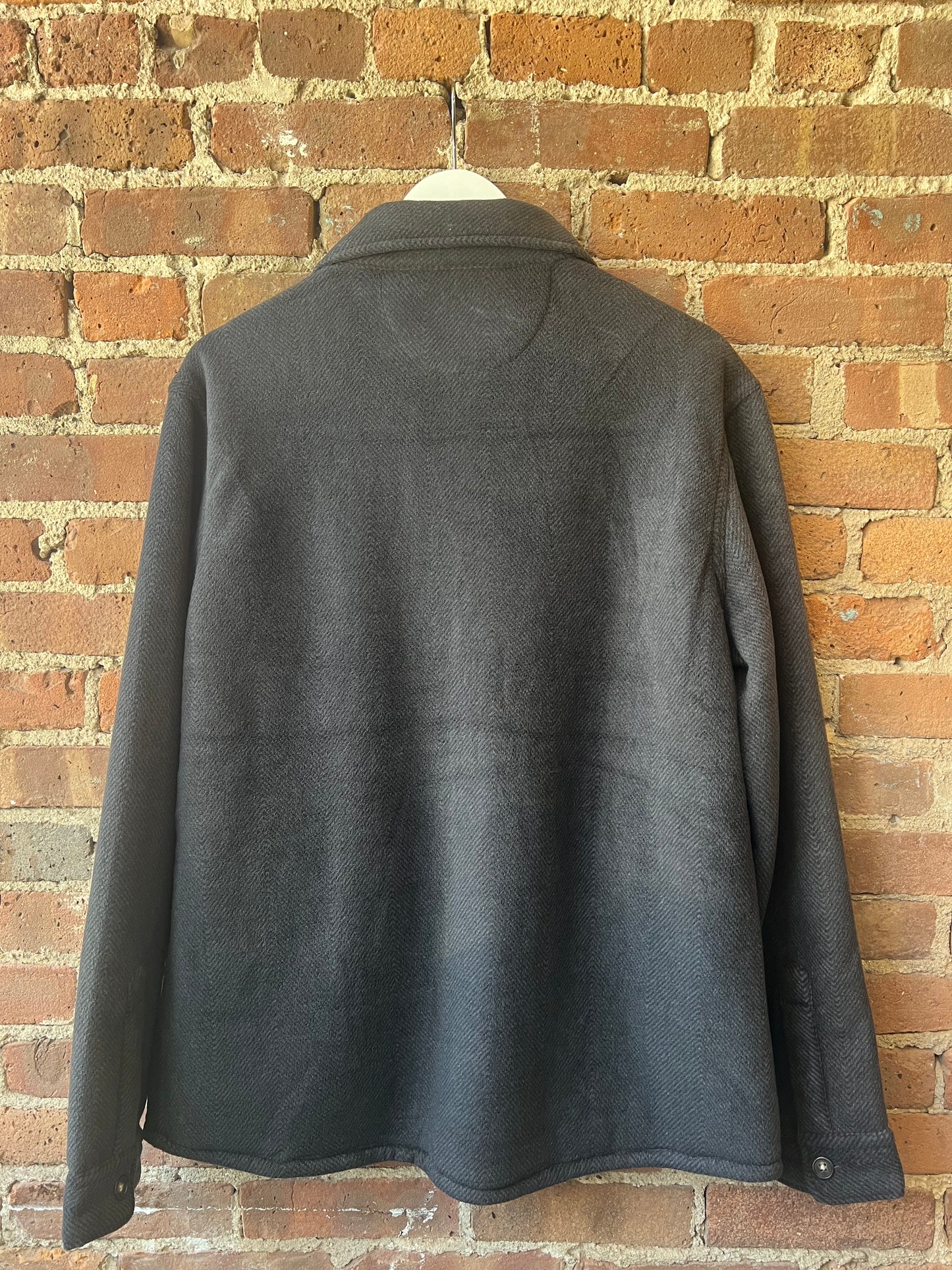 7Diamonds Charcoal Wool-Blend Shacket