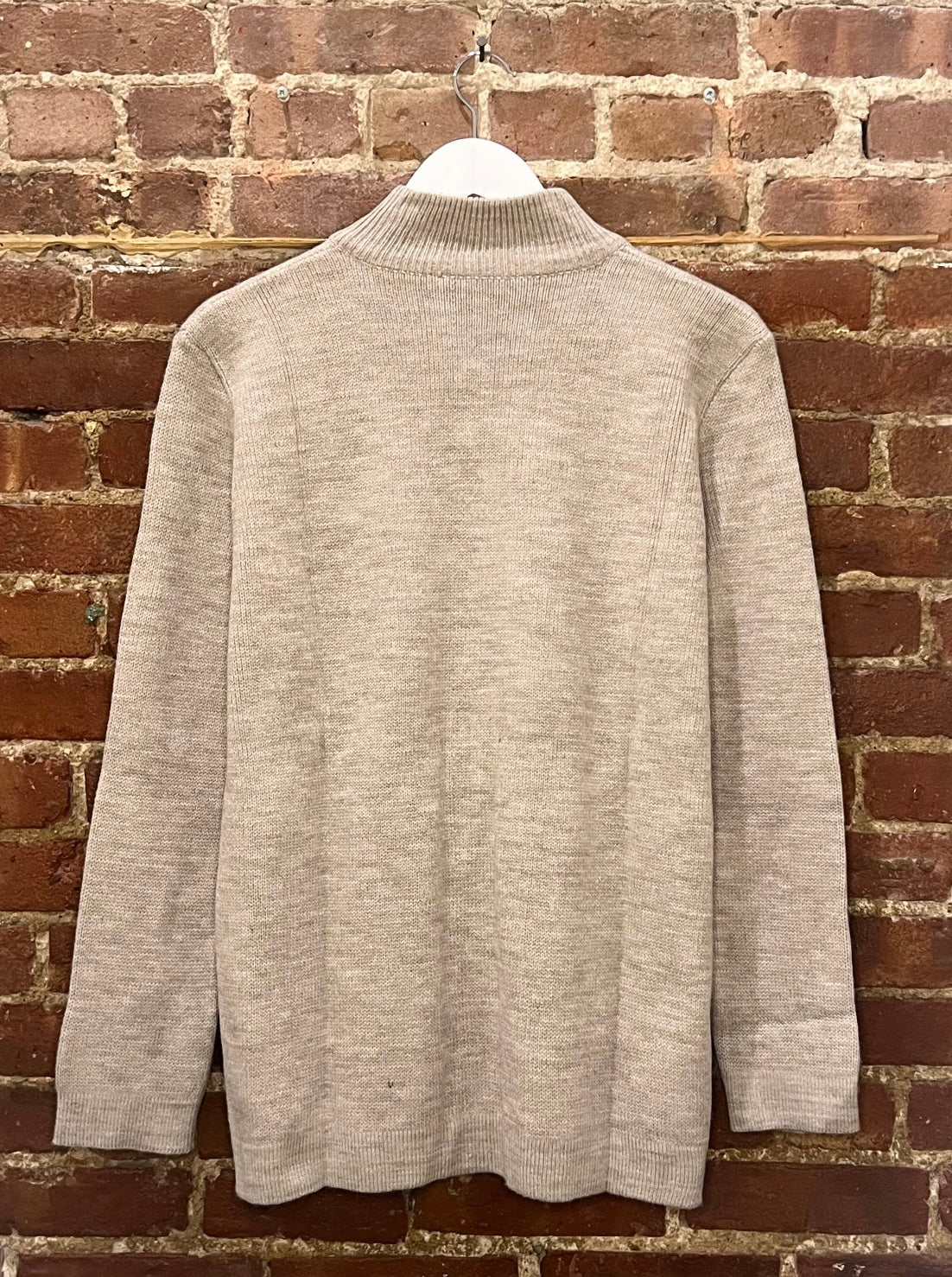 Soft Knit Zip-Front Sweater with Pockets