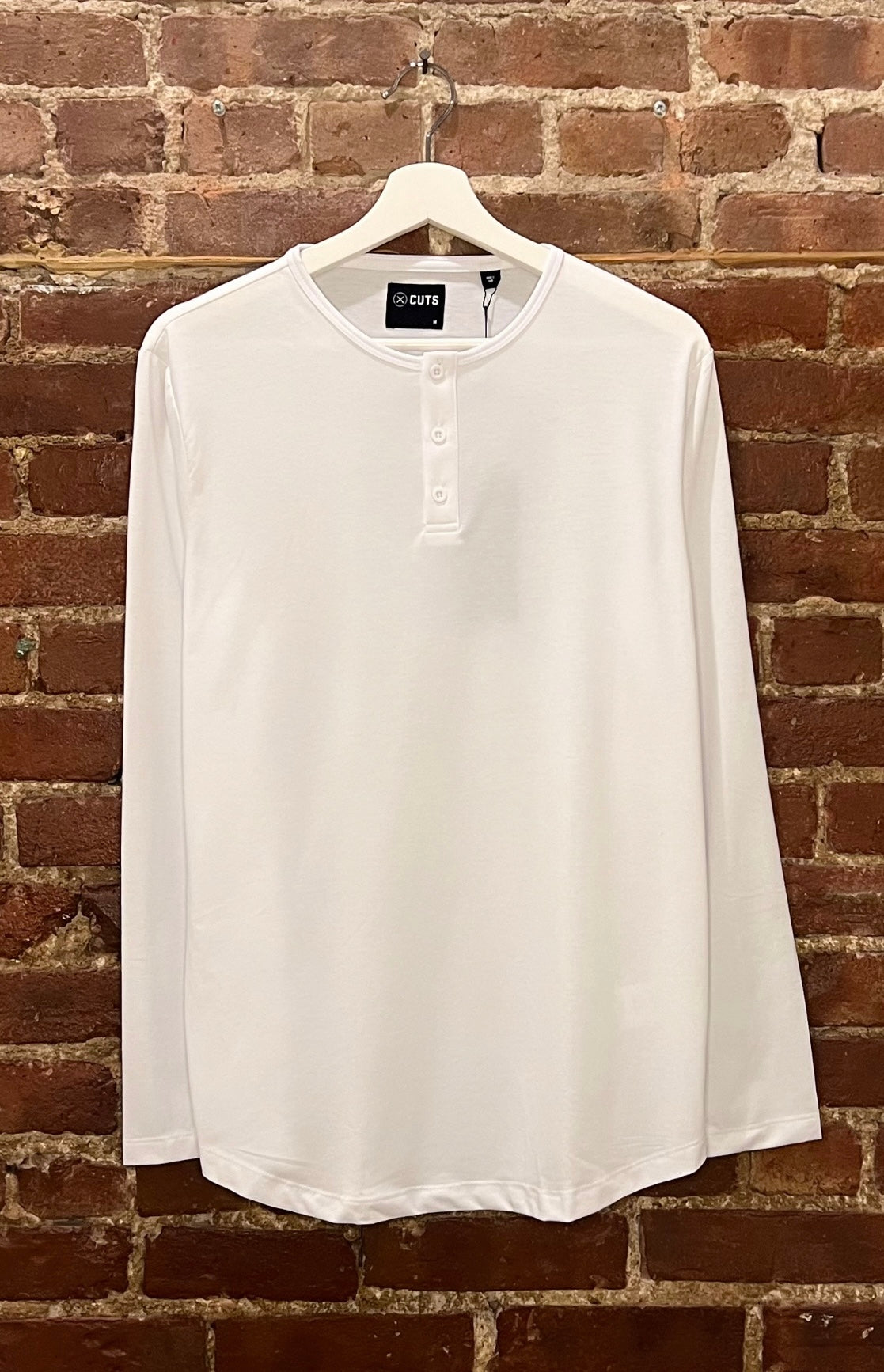 CUTS White Long Sleeve Tee