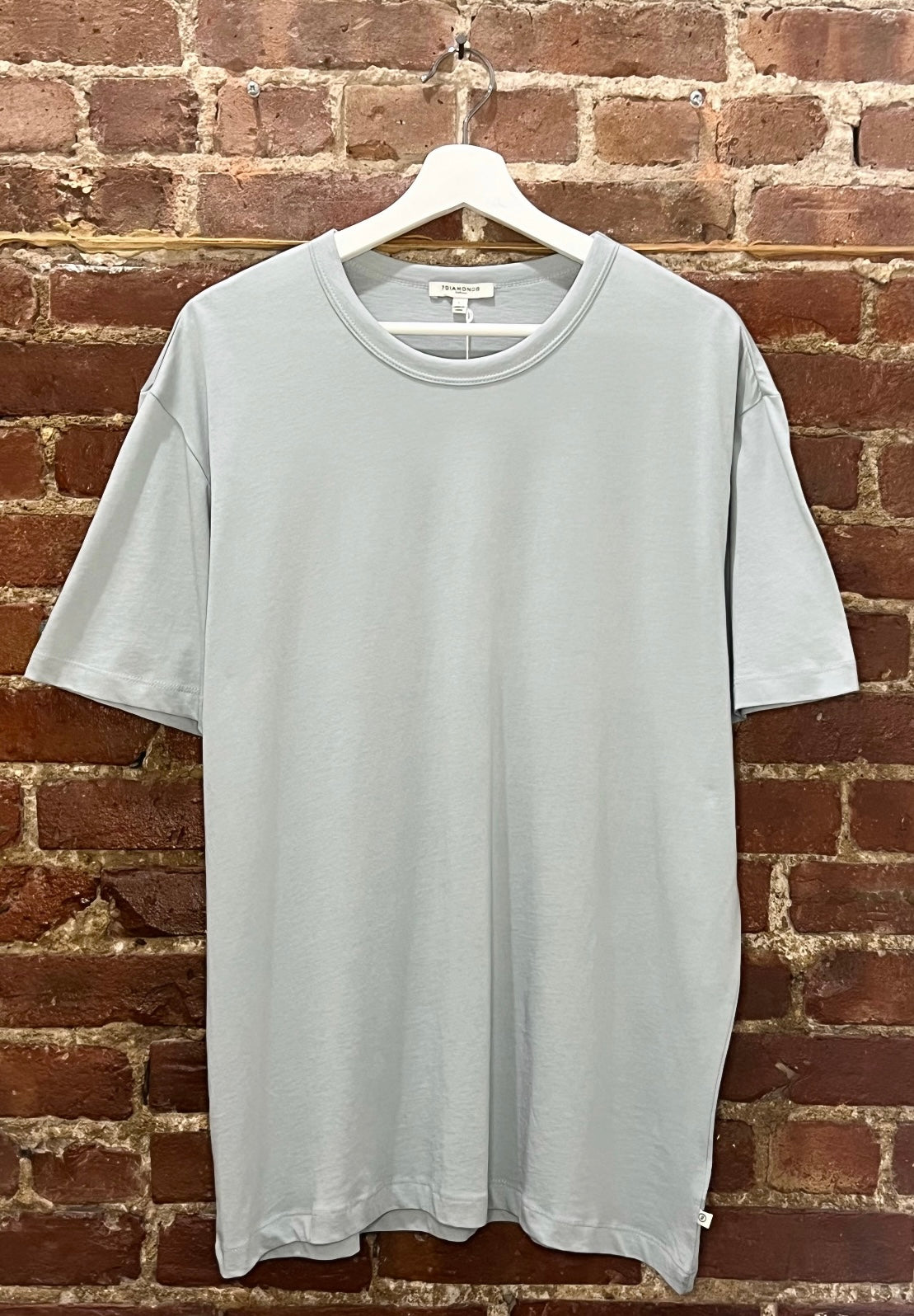 7Diamonds Pale Teal Supima Cotton Tee