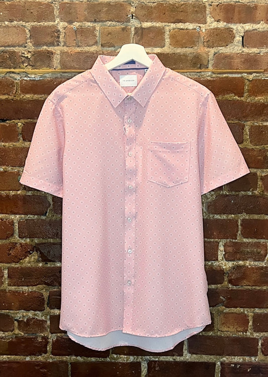 7Diamonds Pink Patterned Button Down