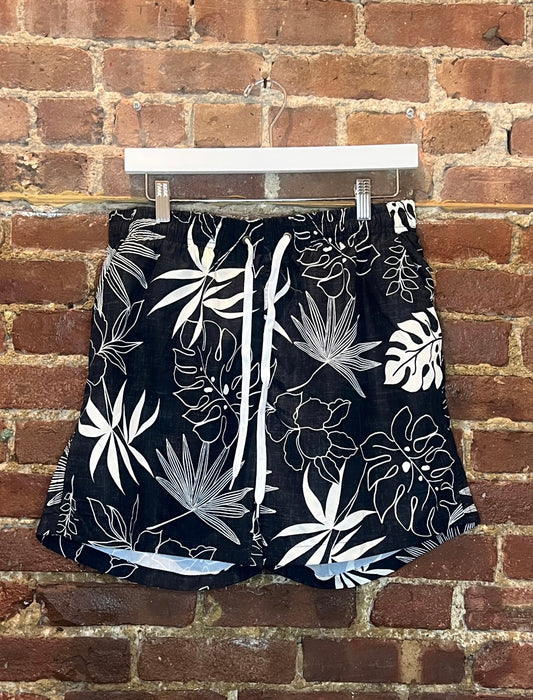 Oran Black&White Hawaiian Swimtrunks