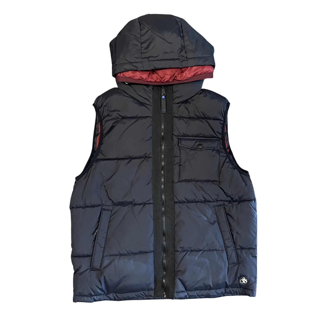 Scotch & Soda Hooded Quilted Vest - Navy