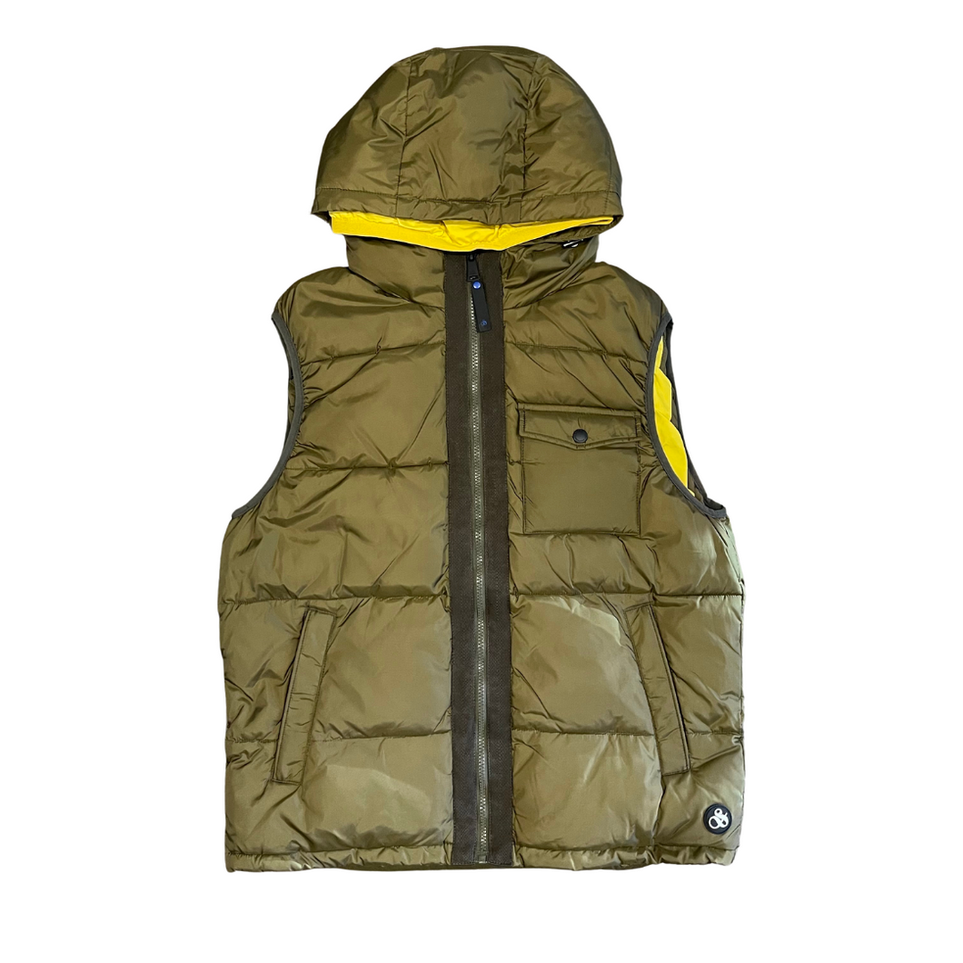 Scotch & Soda Hooded Quilted Vest - Green