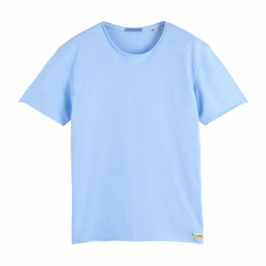 Raw Edge T-Shirt - Sea Blue