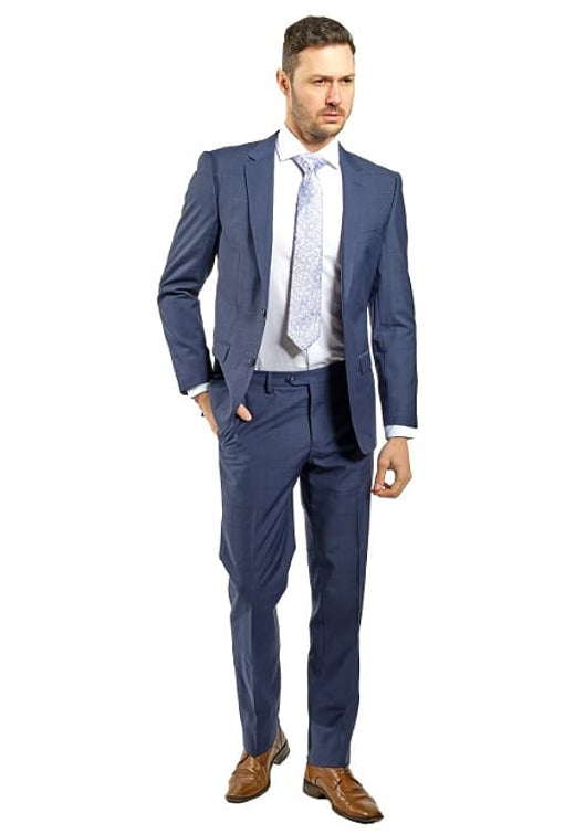 Slim Fit Suit - Slate Blue