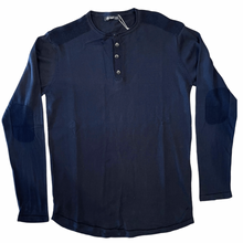 Load image into Gallery viewer, Long Sleeve Henley Sweater-Navy
