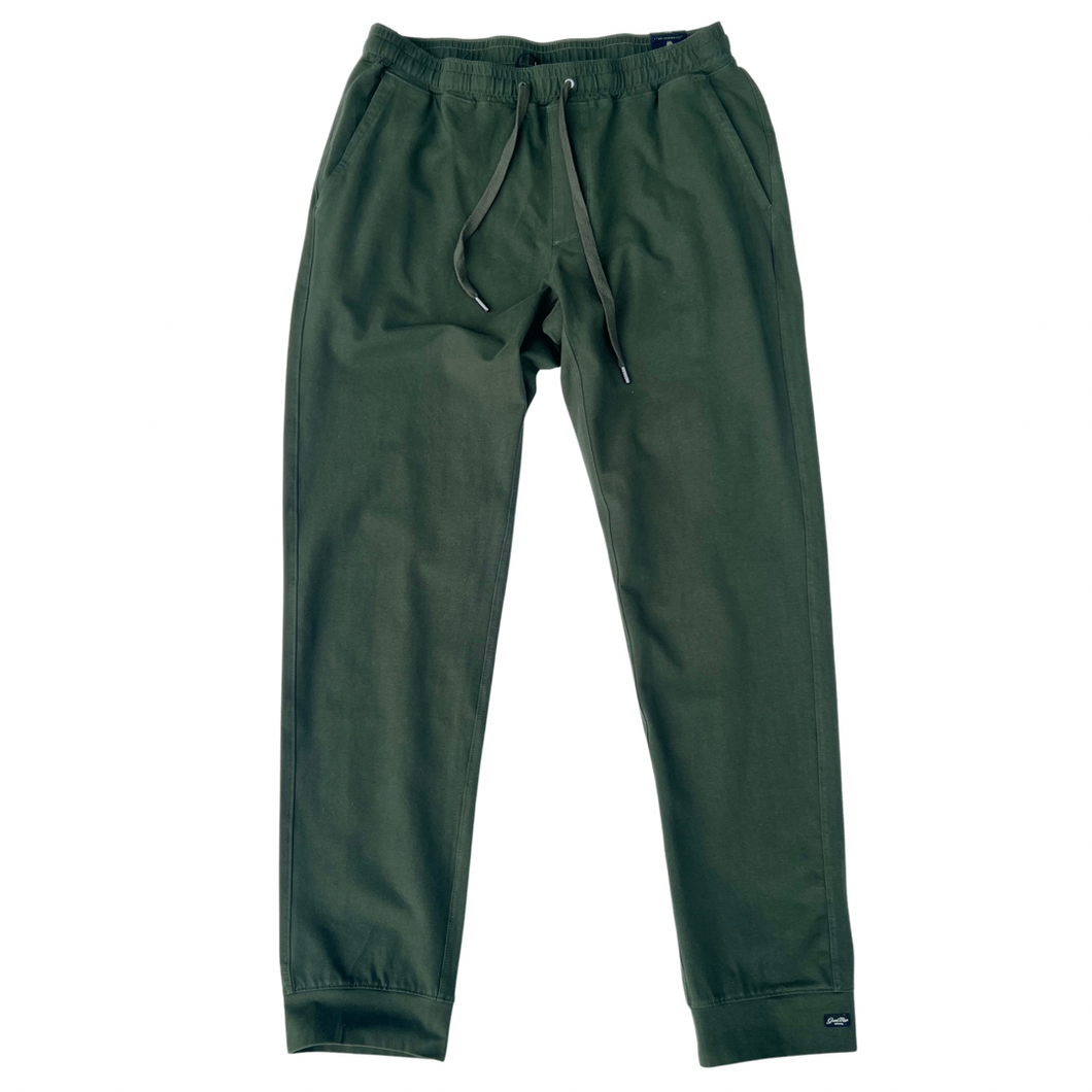 Good Man Chino Joggers - Forest Green