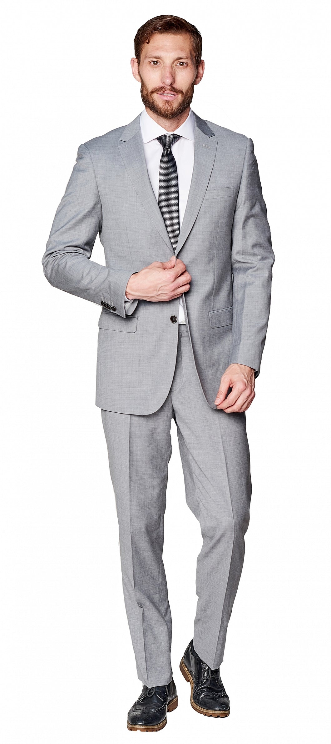 Slim Fit Suit - Light Grey